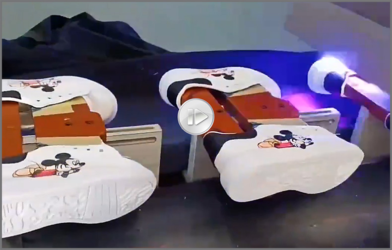 鞋子打印圖案，LR-2513高落差鞋子打印機(jī)